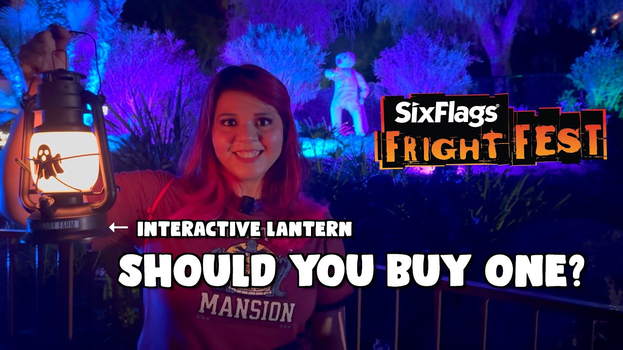 Интерактивные фонари на фестивале страха Six Flags