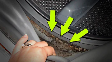 Como tirar manchas de bolor da borracha da máquina de lavar?