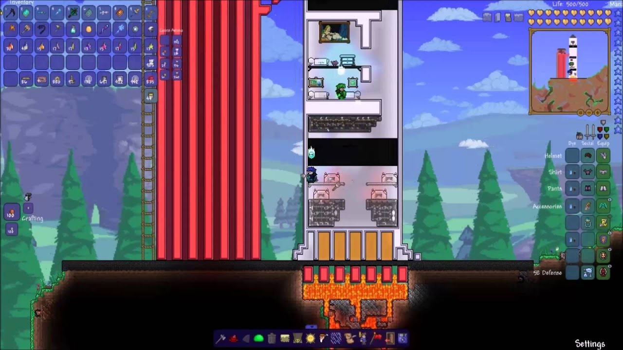 Terraria Rocket Ship Speedbuild YouTube