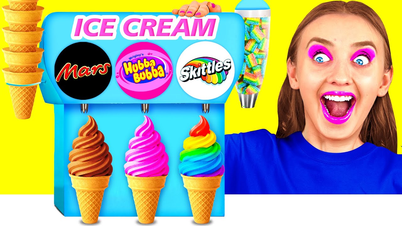 Mystery Ice Cream Challenge | Funny Kitchen Hacks - YouTube