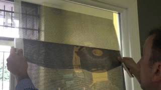 How to install perforated window graphics/vinyl