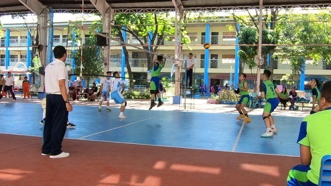 Quezon City H.I Mens Volleyball Team NCR Palaro 2019 GAME 1 YouTube