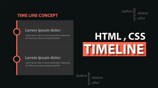 How to create responsive timeline with HTML & CSS | How to Create an Interactive HTML Timeline