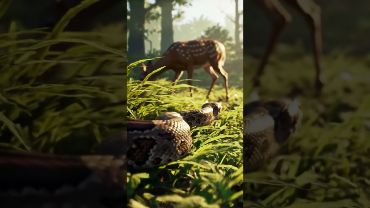 Giant Constrictor Snake Stalks It Prey in Jungle Silence 🐍🌿 