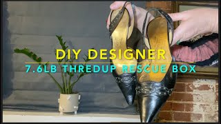 DIY Designer Unboxing 7.6lb ThredUp Rescue Box.  Is Heavier Better?