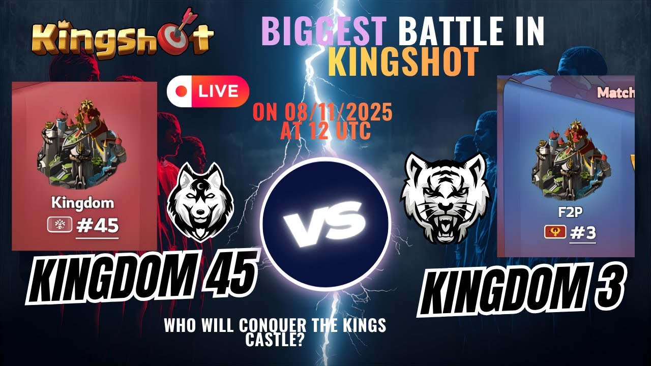 K3 Vs K45 Biggest KvK Battle of Kingshot till now#kingshotgames #gaming  #clashroyale #mobilegame