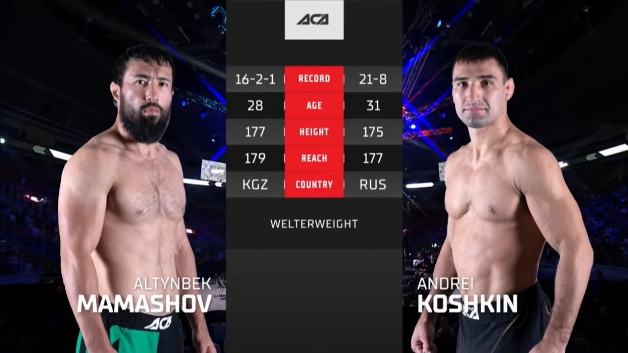 Алтынбек Мамашов vs. Андрей Кошкин | Altynbek Mamashev vs. Andrei Koshkin | ACA 141