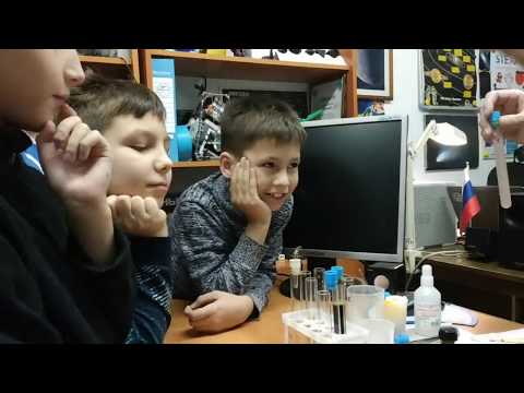 Демонстрация химического эксперимента "Египетская ночь"