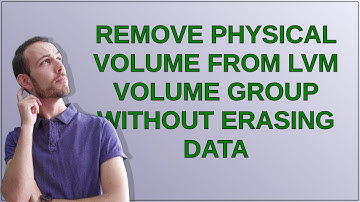 Remove physical volume from LVM volume group without erasing data