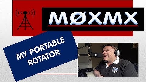 UK Amateur Radio Station MØXMX show lightweight Antenna Rotator
