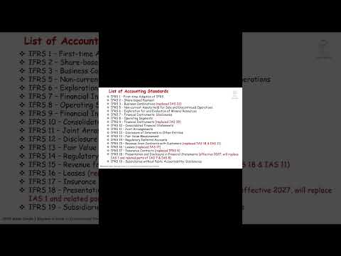 What is IFRS? |  Full List of Accounting Standards
