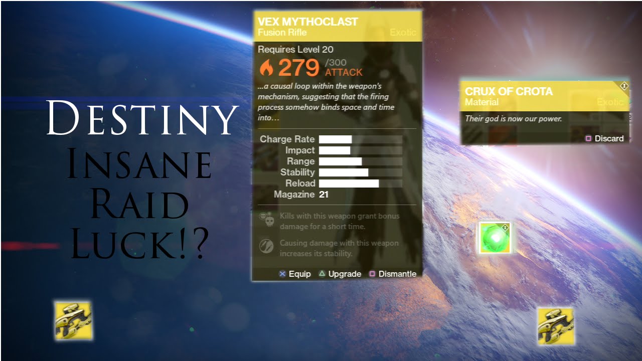 Destiny - Insane Loot Drops From Crota And Atheon Hard Mode