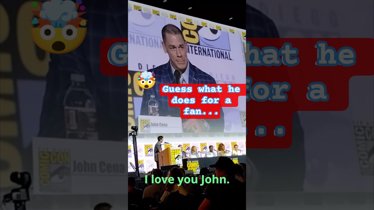 John Cena CHUGS a Water Bottle in Seconds 😂 | Comic-Con 2026 #shorts
