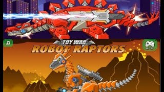 TOY WAR ROBOTS: STEGOSAURUS+RAPTORS screenshot 2