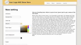 Celebrity Creating a Settings Interface for changing the colors and text on a site. Wealth