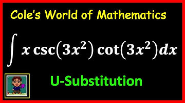 Integral of xcsc(3x^2)cot(3x^2) ❖ Calculus 1 ❖ U-Substitution