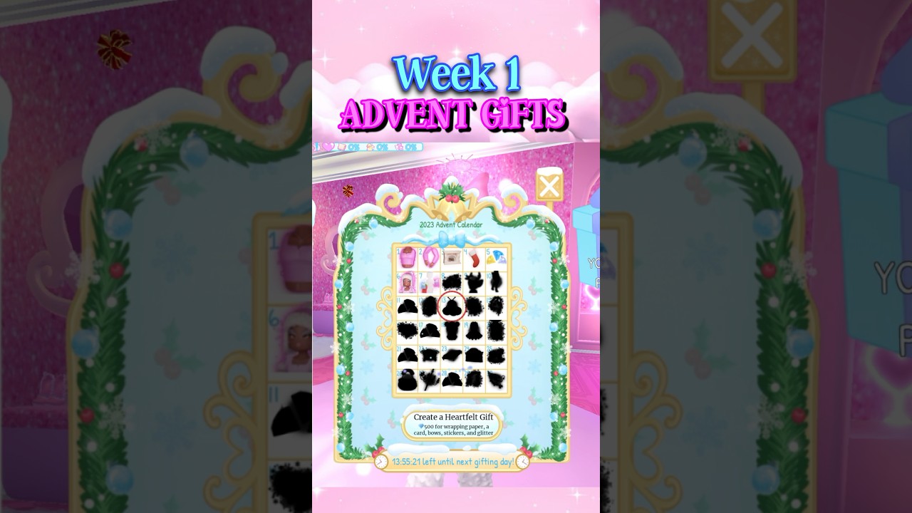 FULL Week One ADVENT GIFTS In Royale High Campus 3 #royalehigh