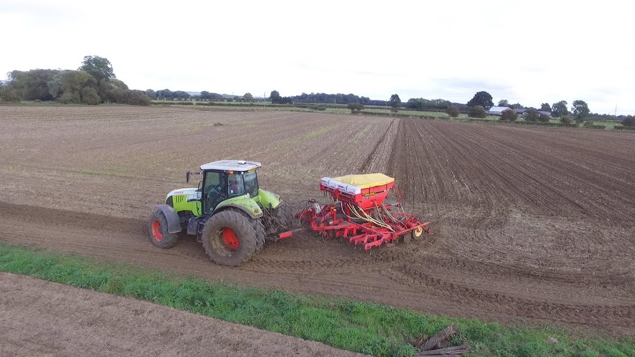 Drilling Wheat with a choice of seed drills