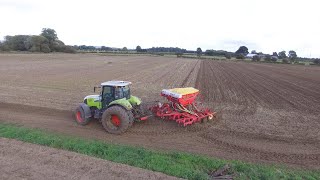 Drilling Wheat with a choice of seed drills