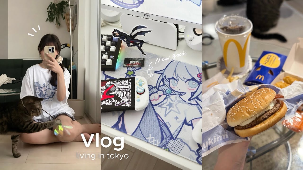 Xよりはマシ❓コンテンツ中毒な社会人vlog🏡マックの月見🍔 🌕ペルソナ5R🎮【NEWグッズ出たよ】