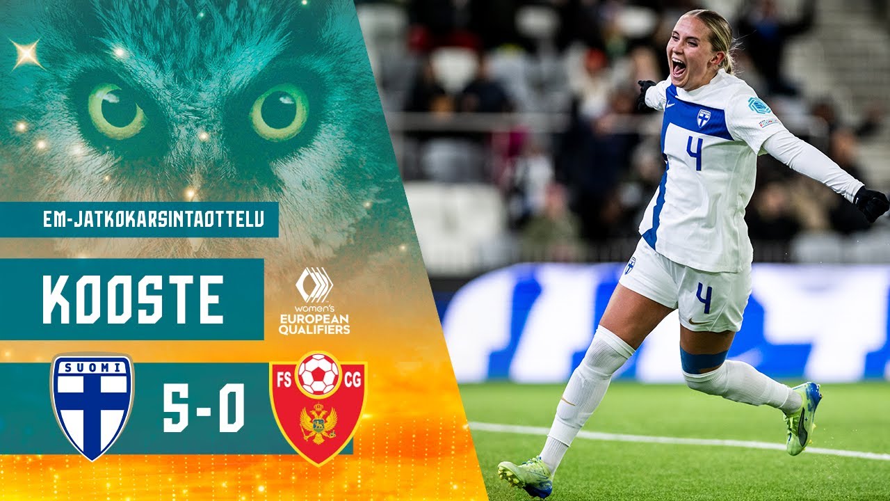 Helmarit Highlights (14 min.) | Suomi–Montenegro 5–0 | UEFA EURO 2025 -karsinnat | 29.10.2024