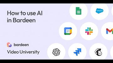 How to Use AI Tools & Actions - Bardeen Video University