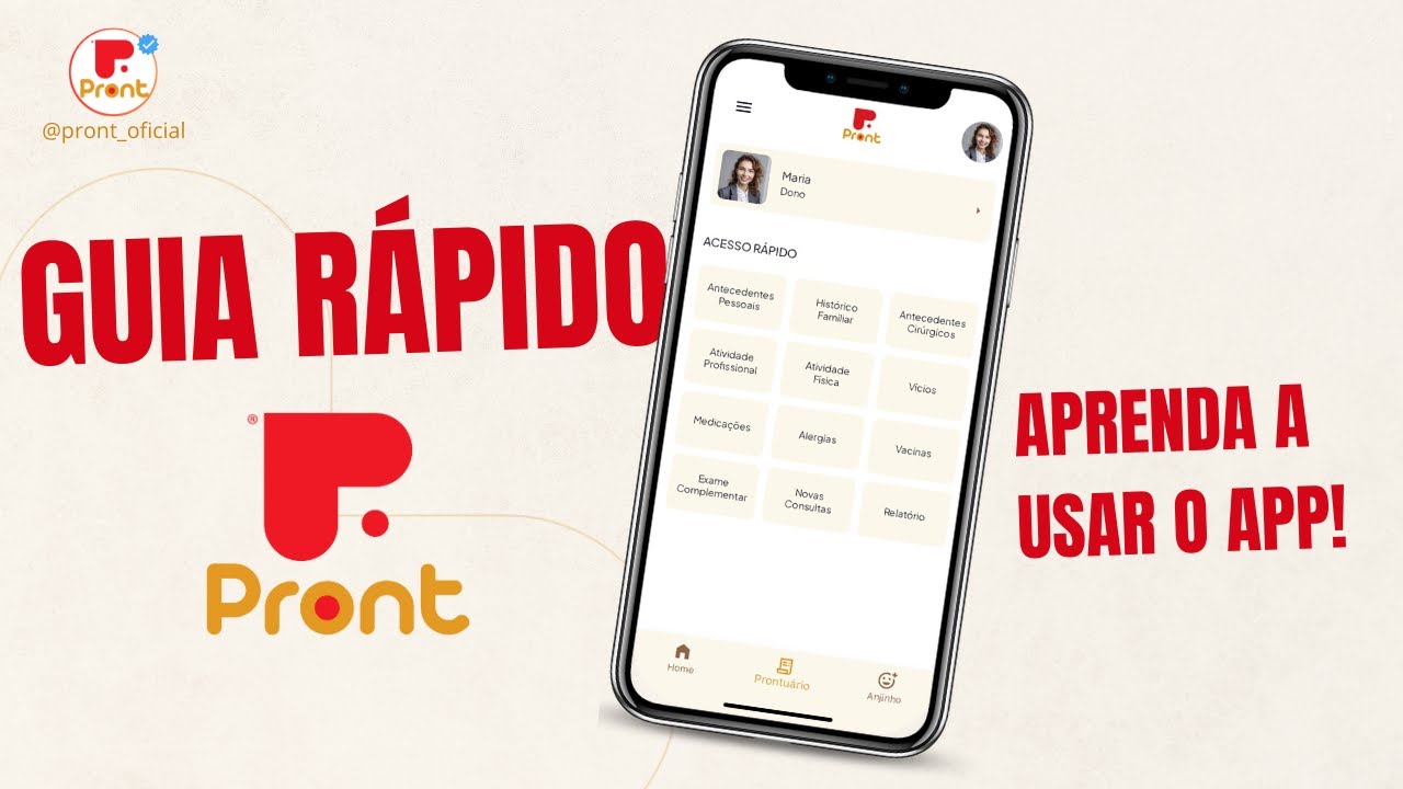 Pront En Formato Create Guia rápido Pront - O Seu Prontuário Médico Digital! #pront # ...