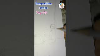 day 3/10 of composition series... #art #artisticchannel #painting #bfa #composition