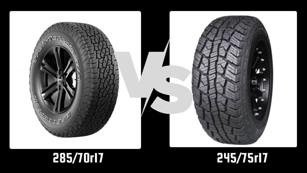 Tire Size 285/70r17 vs 245/75r17 - YouTube