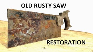 Zapomniana piła pokryta rdzą - renowacja [ Old Rusty Saw - Restoration ]