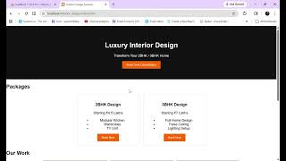 Interior Design Services  How to Connect HTML CSS JS Form with MySQL Database using PHP Locally
