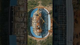 “Real Madrid Stadium Construction — From Empty Land to Santiago Bernabéu Style Arena”