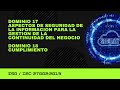 ISO / IEC 27002:2013 Dominios 17 y 18