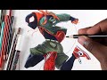 Spider Man - Into The Spider Verse ! How To Draw Miles Morales Step by Step -Part 1