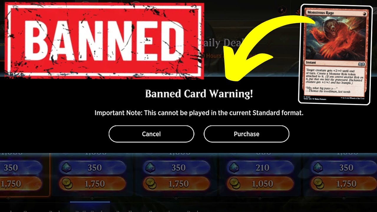 mtg arena banned standard cards Did MTG Arena Accidently REVEAL An Upcoming Standard Ban?