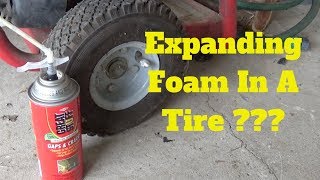 Expanding Foam In A Tire