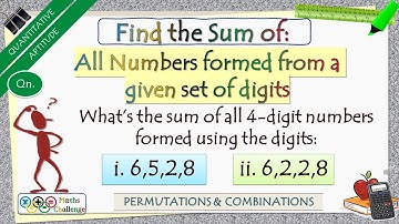 How to find the sum of all Numbers formed from a given set of digits: @IPMLeap