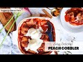 The Best Peach Cobbler | Gluten Free, Vegan, Dairy Free | Easy to make!