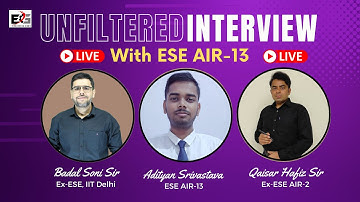 Unfiltered Talk with ESE AIR-13 Adityan Srivastava #toppers_talk #toppers_interview
