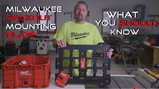 *** New Milwaukee Packout Mounting Plate, You Should Know This... ***