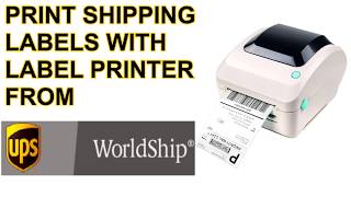 How to Print Shipping labels from UPS Worldship Desktop Software on Windows Tutorial UPDATED 2019 screenshot 1