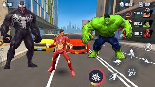 Hulk, Spiderman, Captain America, Ironman || Marvel - Avengers - Spider Fighter 3