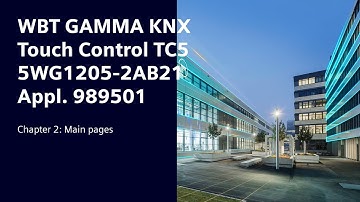2 Siemens KNX Touch Control Panel TC5: Main pages