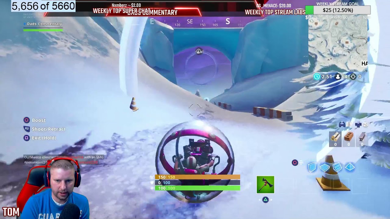 FORTNITE HOW TO COMPLETE A LAP AT A SNOWY RACE TRACK LOCATION