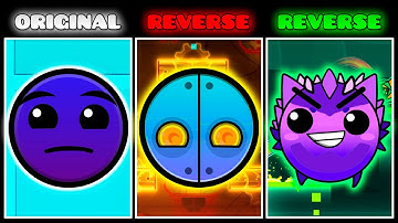 NEW CUSTOM Geometry Dash Difficulty Faces V3 But They Are REVERSE (Version 4.6)