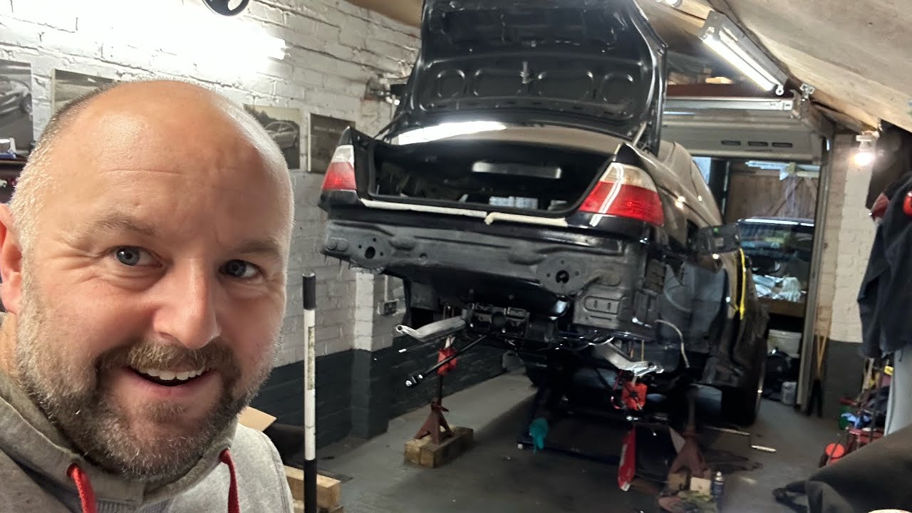 Painting the underneath of MY BMW E46 M3 after repairing the RACP