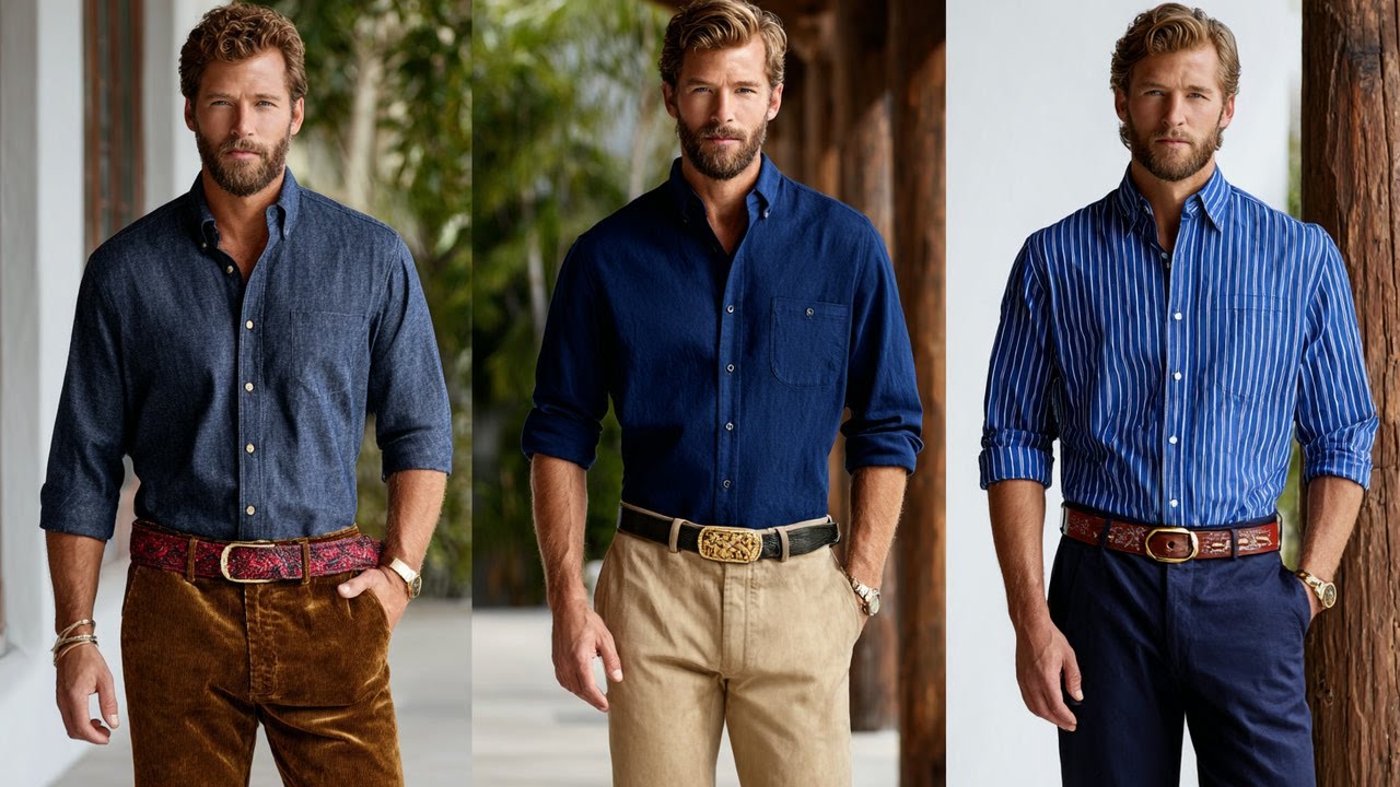 Ralph Lauren SS 2026 Men's: Slate Gray & Burnt Sienna | Refined