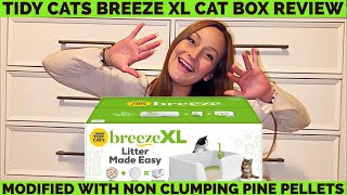 Tidy Cats Breeze XL Cat Box Modified W/ Pine Pellets