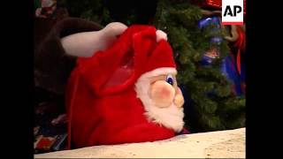 Santa Claus reads letters from children asking for gifts