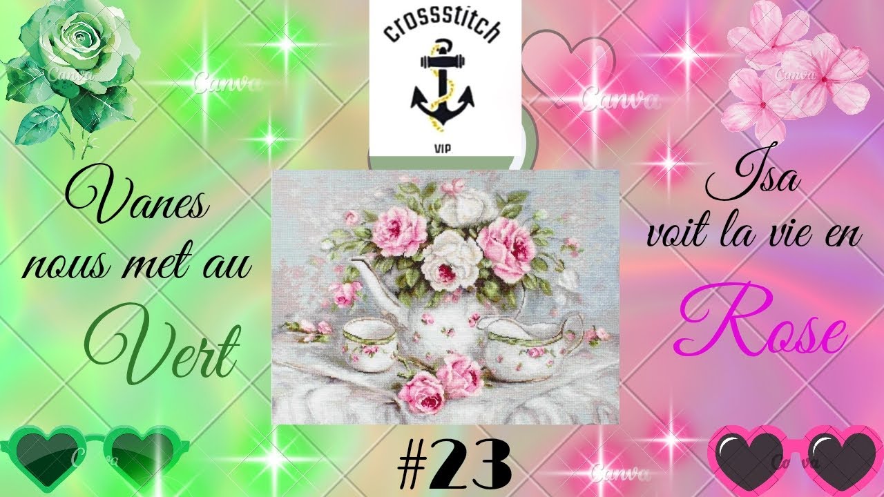 Moment broderie #vipcrossstitch #pointdecroix #crossstitch #puntodecruz #embroidery 